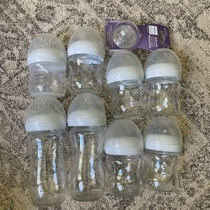 Set of Avent natural glass bottles